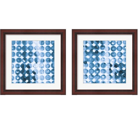 Kanari Indigo 2 Piece Framed Art Print Set by Melissa Averinos