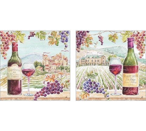 Wine Country 2 Piece Art Print Set by Daphne Brissonnet