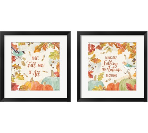 Falling for Fall 2 Piece Framed Art Print Set by Beth Grove