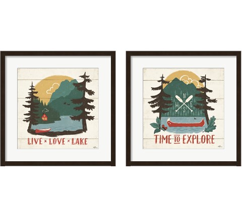 Vintage Lake 2 Piece Framed Art Print Set by Janelle Penner