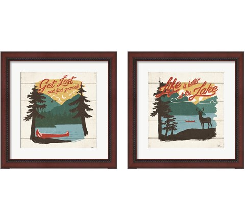 Vintage Lake 2 Piece Framed Art Print Set by Janelle Penner