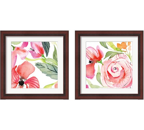 Bloom to Remember  2 Piece Framed Art Print Set by Kristy Rice