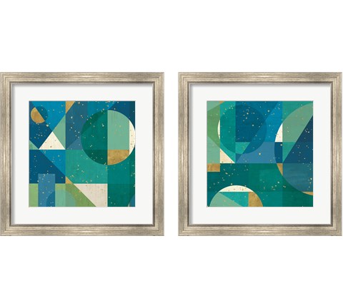 Geo Contour 2 Piece Framed Art Print Set by Veronique Charron