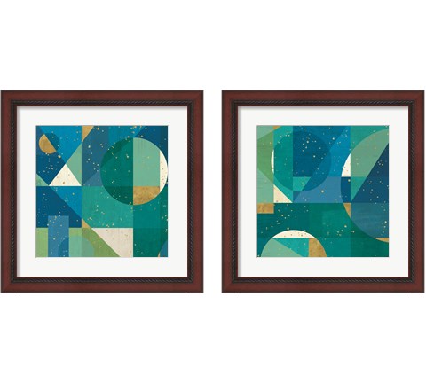 Geo Contour 2 Piece Framed Art Print Set by Veronique Charron