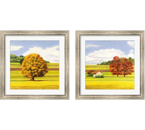 Pianure Serene 2 Piece Framed Art Print Set by Angelo Masera