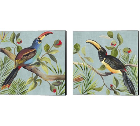 Paradise Toucan 2 Piece Canvas Print Set by Aimee Wilson