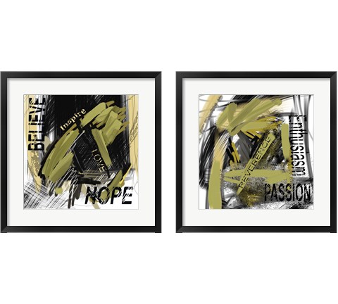 Passion & Nope 2 Piece Framed Art Print Set by Rick Novak