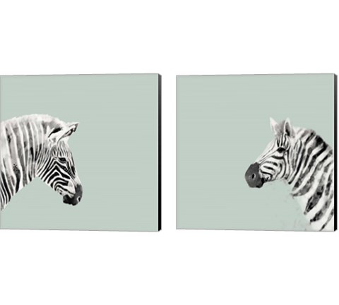 Pop Safari 2 Piece Canvas Print Set by Victoria Borges