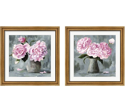 Peony Study 2 Piece Framed Art Print Set by Victoria Borges