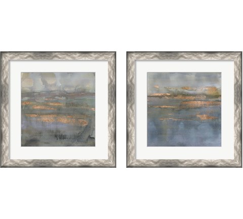 Copper Emulsion 2 Piece Framed Art Print Set by Victoria Borges