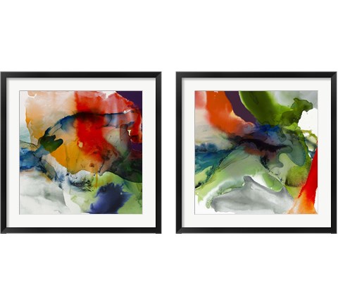 Vibrant Terrain 2 Piece Framed Art Print Set by Sisa Jasper