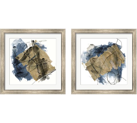 Blue Crew 2 Piece Framed Art Print Set by Jennifer Parker