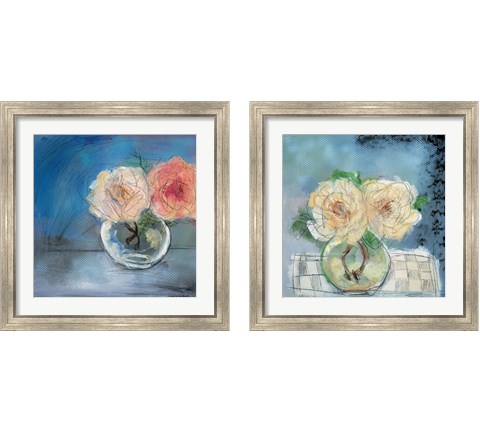 Roses  2 Piece Framed Art Print Set by Marina Louw