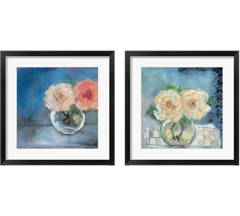 Roses  2 Piece Framed Art Print Set by Marina Louw