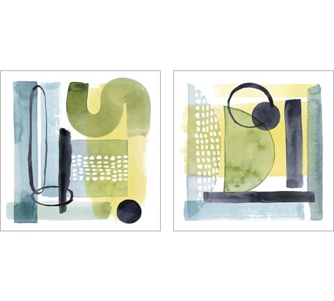 Refractions  2 Piece Art Print Set by Grace Popp