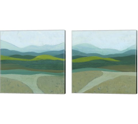 Blue Mountains 2 Piece Canvas Print Set by Grace Popp