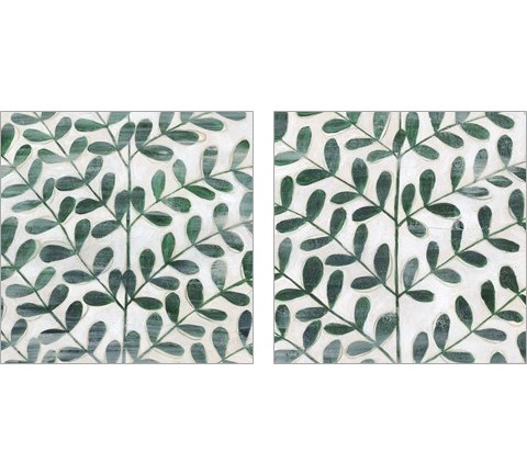 Emerald Palm 2 Piece Art Print Set by Grace Popp