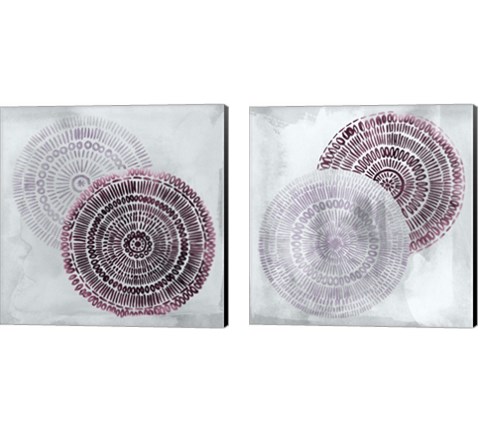 Berry Mandalas  2 Piece Canvas Print Set by Grace Popp