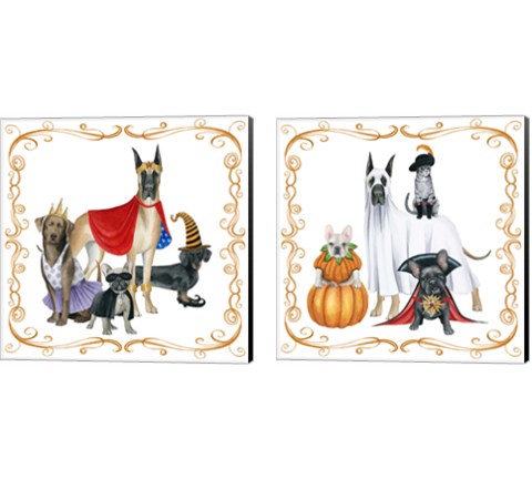 Howloween 2 Piece Canvas Print Set by Grace Popp