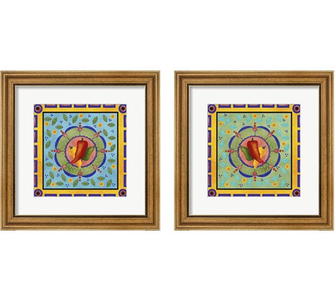 Spanish Peppers 2 Piece Framed Art Print Set by Jade Reynolds