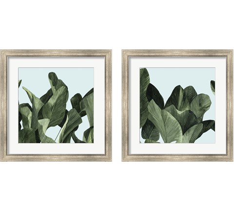 Celadon Palms  2 Piece Framed Art Print Set by Emma Scarvey