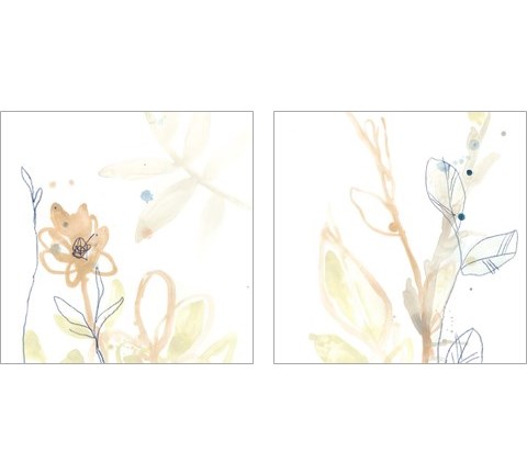 Botany Gesture 2 Piece Art Print Set by June Erica Vess