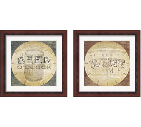 Beverage O'Clock 2 Piece Framed Art Print Set by June Erica Vess