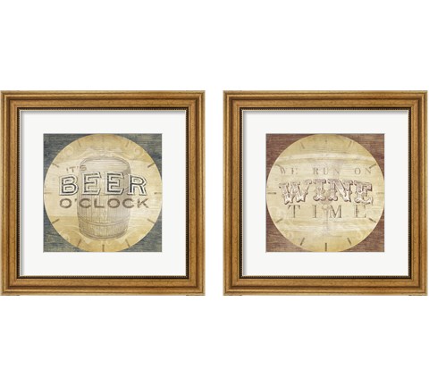 Beverage O'Clock 2 Piece Framed Art Print Set by June Erica Vess