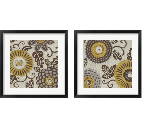 Golden Array 2 Piece Framed Art Print Set by Chariklia Zarris