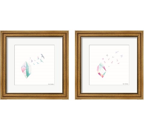 Crystal Birds 2 Piece Framed Art Print Set by Seven Trees Design