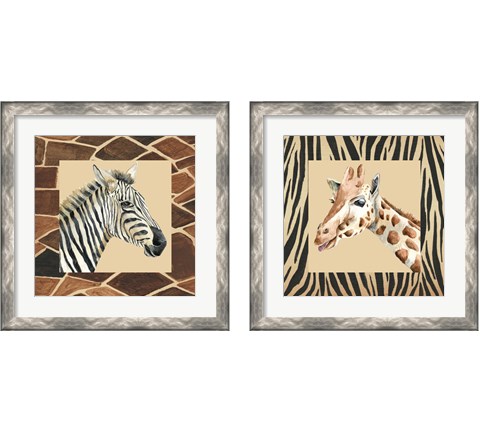 Safari  2 Piece Framed Art Print Set by Regina Moore