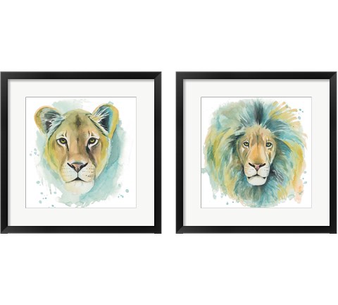 Chromatic Cats 2 Piece Framed Art Print Set by Grace Popp