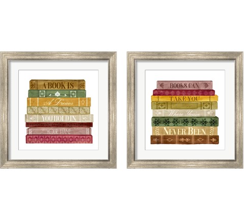 Book Lover 2 Piece Framed Art Print Set by Grace Popp