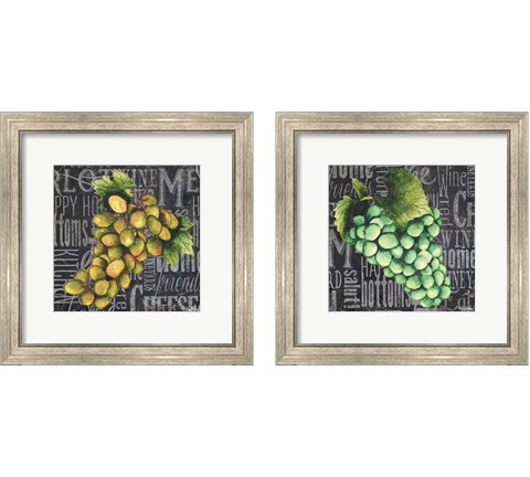 Wine Grapes 2 Piece Framed Art Print Set by Mary Beth Baker