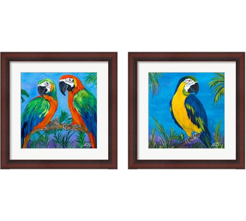 Island Birds 2 Piece Framed Art Print Set by Julie DeRice