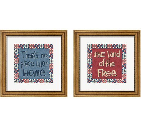 American Country 2 Piece Framed Art Print Set by Anne Tavoletti