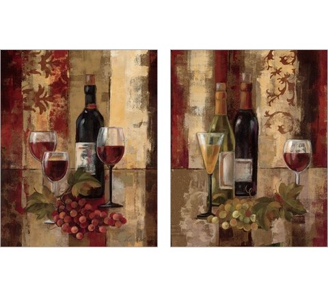 Graffiti and Wine 2 Piece Art Print Set by Silvia Vassileva