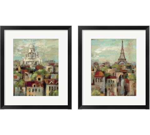 Spring in Paris 2 Piece Framed Art Print Set by Silvia Vassileva