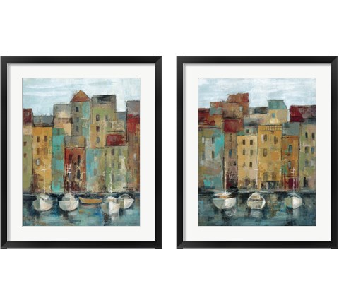 Old Town Port 2 Piece Framed Art Print Set by Silvia Vassileva