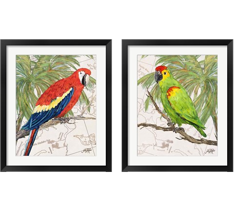 Another Bird in Paradise 2 Piece Framed Art Print Set by Julie DeRice