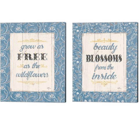 Blooming Season 2 Piece Canvas Print Set by Janelle Penner