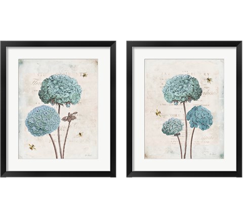 Geranium Study 2 Piece Framed Art Print Set by Katie Pertiet