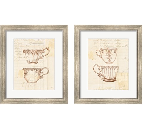 Authentic Coffee 2 Piece Framed Art Print Set by Daphne Brissonnet