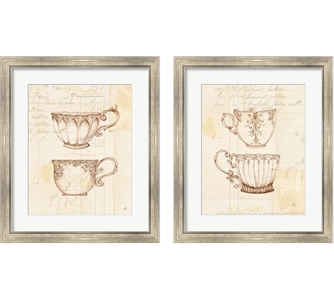 Authentic Coffee 2 Piece Framed Art Print Set by Daphne Brissonnet