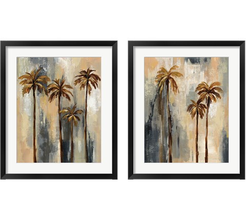 Palm Trees 2 Piece Framed Art Print Set by Silvia Vassileva