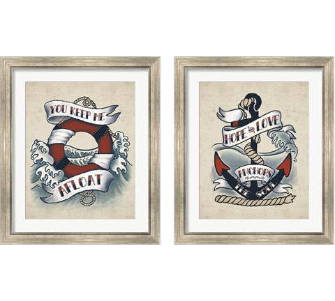 Sailor Wisdom 2 Piece Framed Art Print Set by Janelle Penner