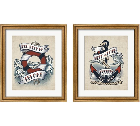 Sailor Wisdom 2 Piece Framed Art Print Set by Janelle Penner