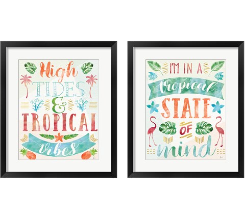 Words of Paradise 2 Piece Framed Art Print Set by Jess Aiken