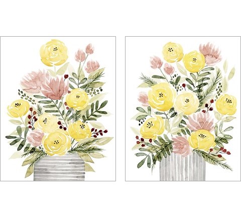 Blush Bouquet 2 Piece Art Print Set by Grace Popp