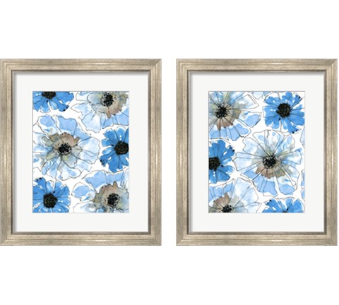 Water Blossoms 2 Piece Framed Art Print Set by Deborah Velasquez